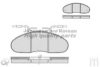 NISSA 410609X127 Brake Pad Set, disc brake